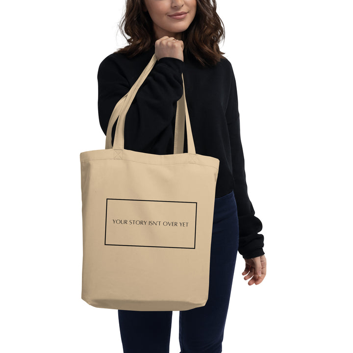 Oyster Color Eco Tote Bag (Your Story Isn't Over Yet)