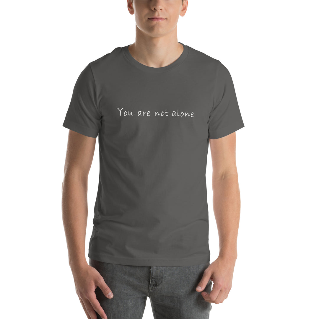 Staple T-shirt (You are not alone design) for men