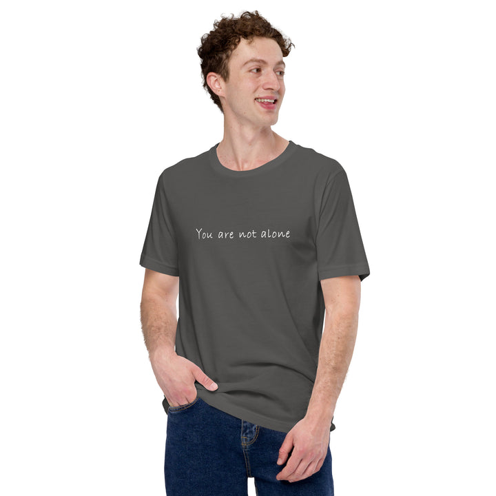 Staple T-shirt (You are not alone design) for men - Plus Size