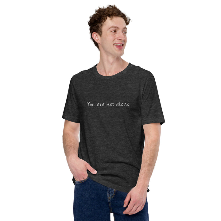 Staple T-shirt (You are not alone design) for men - Plus Size