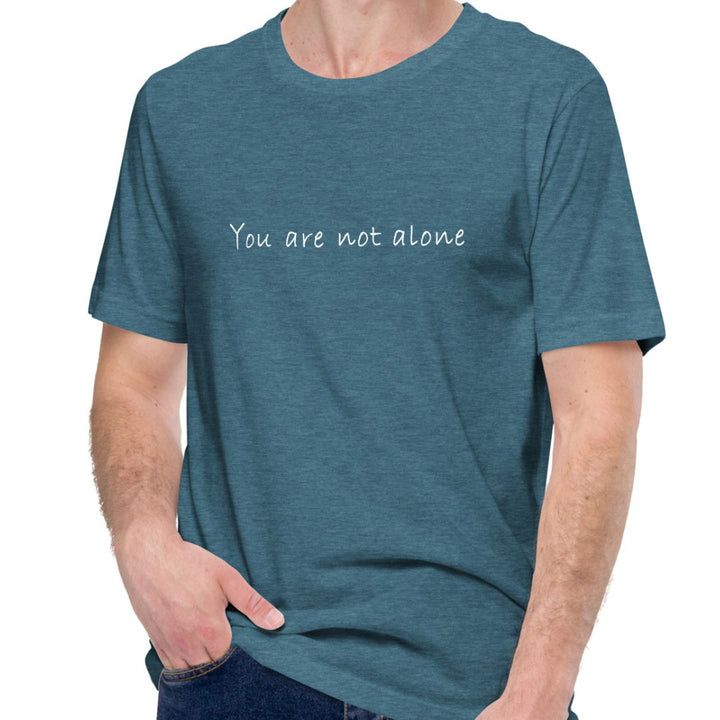 Staple T-shirt (You are not alone design) for men - Plus Size