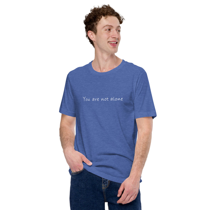 Staple T-shirt (You are not alone design) for men - Plus Size