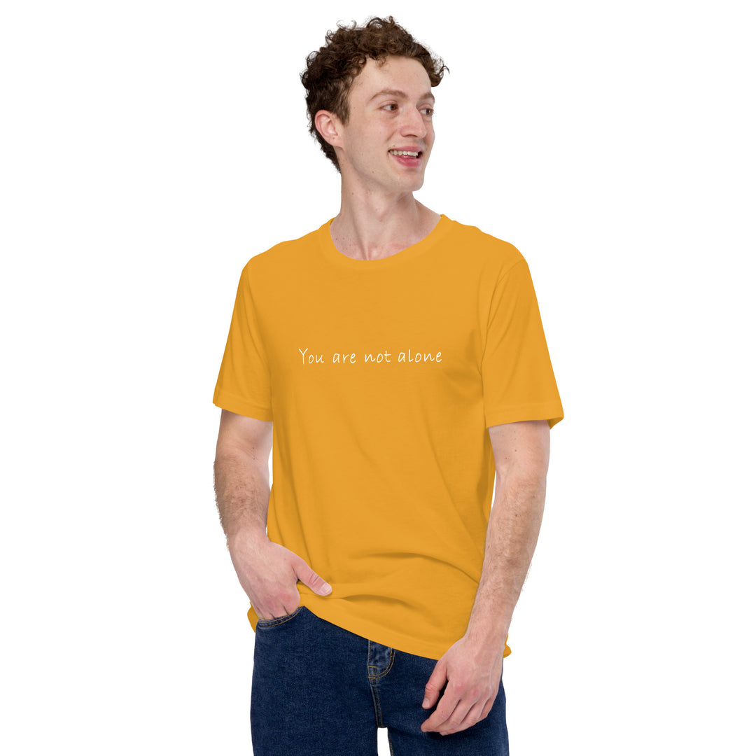 Staple T-shirt (You are not alone design) for men - Plus Size